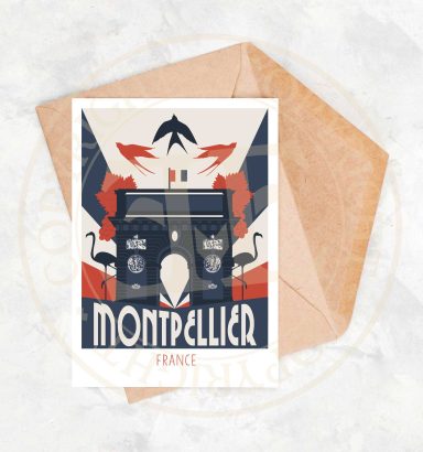 Carte postale Montpellier 